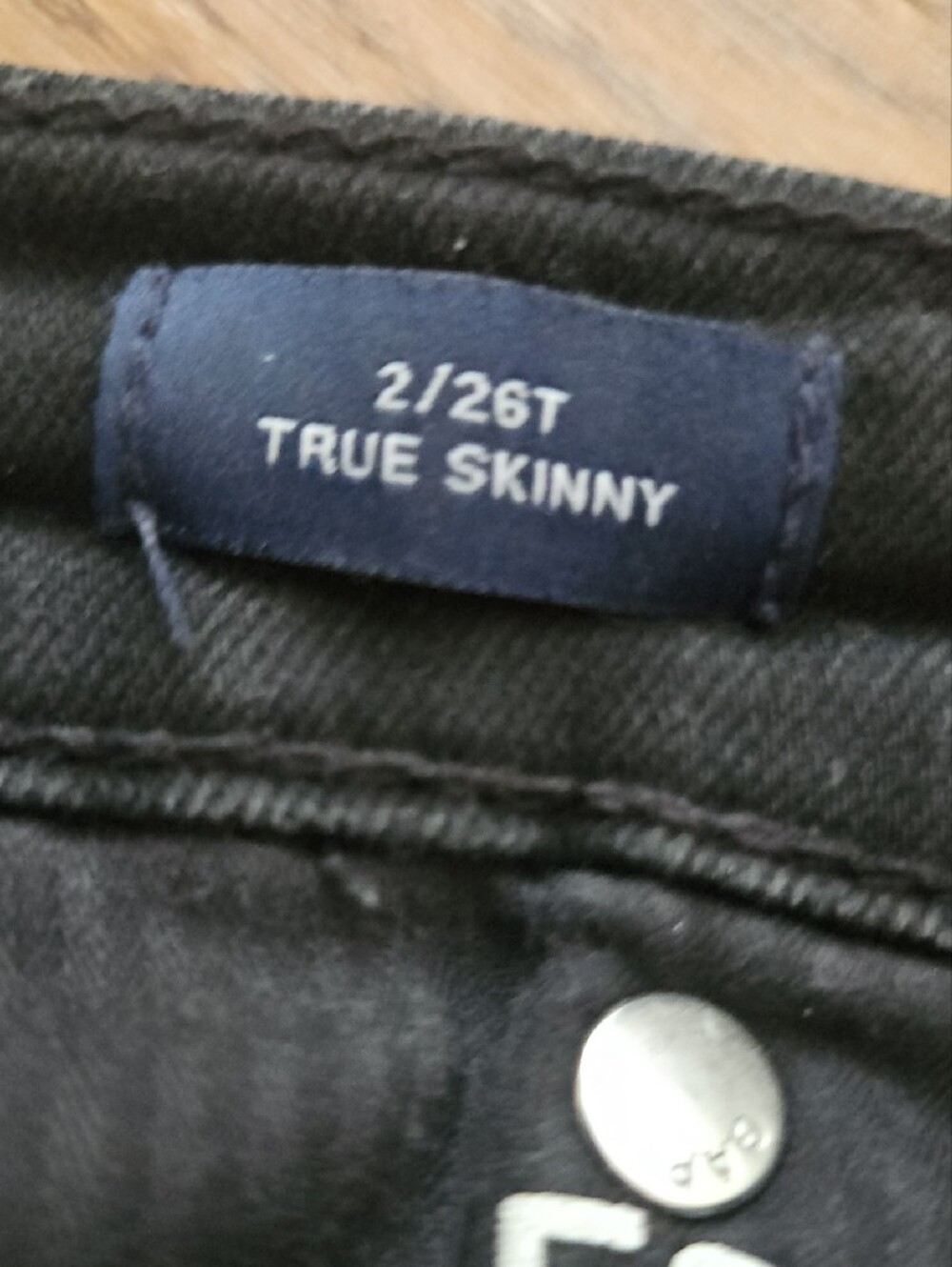 GAP High-Rise Black Skinny Women's Jeans, Size 2T, Inseam 30 - Picture 8 of 9